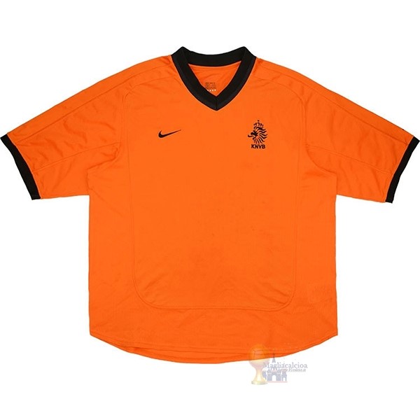 Calcio Maglie Home Maglia Paesi Bassi Stile rétro 2000 Arancione